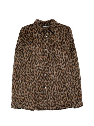 Palm Angels Classic Logo Animalier Overshirt