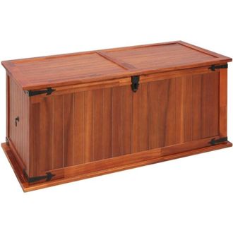 vidaXL Storage Chest 79x34x32 cm Solid Acacia Wood Vidaxl
