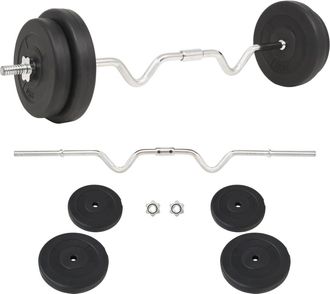 vidaXL Juego De Pesas 30 Kg Vidaxl