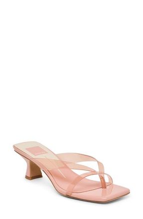 Dolce Vita Brevel Vinyl Translucent Strap Sandal in Rose Jelly at Nordstrom, Size 5.5