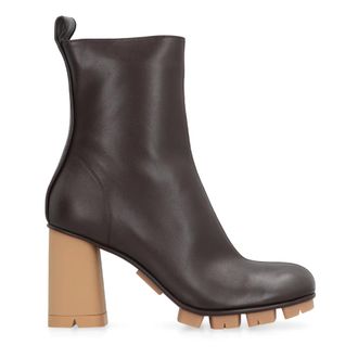 Bottega Veneta Heeled Boots, female, Brown, 6 UK, Shore Ankle Boot