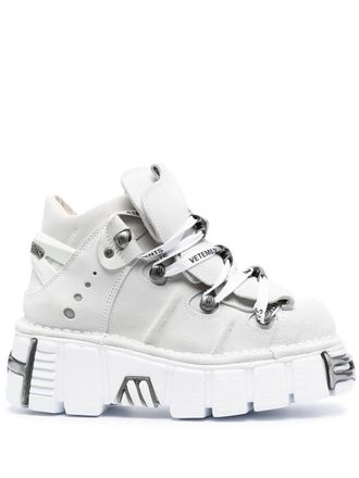 VETEMENTS New Rock sneakers met plateauzool - Wit