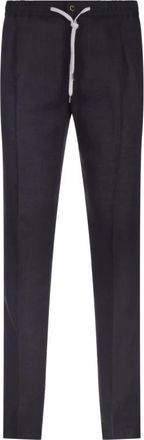 Pantaloni Torino Heren, Broeken, Blauw, Maat: S Wol