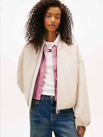 Tommy Hilfiger Back Logo Embroidery Bomber Jacket