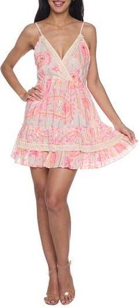 Ranee&rsquo;s Paisley Minidress in Pink at Nordstrom Rack, Size Large/x-Large
