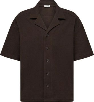 Drykorn Drykorn, Short Sleeve Shirts, male, Brown, Size: XL Basil Hemd