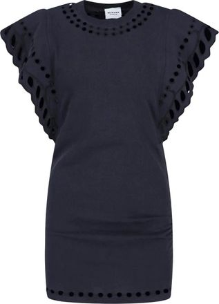 Isabel Marant Abito Mini Orlane - Dames - Korte kleedjes - Zwart - S - Katoen - Kleedjes