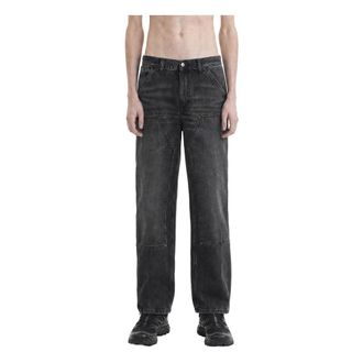 Carhartt Work in Progress Jeans, Heren, Zwart, W33, Katoen, Double Knee Pant