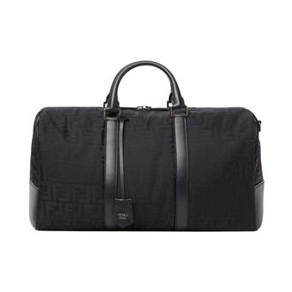 Fendi Heren, Tassen, Zwart, Maat: ONE Size Katoen