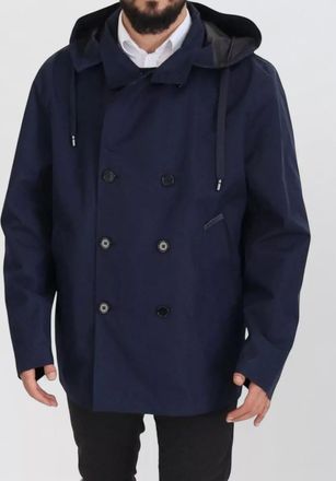 Dolce & Gabbana hooded double-breasted peacoat