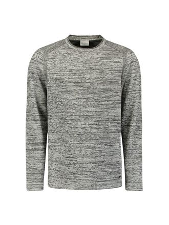 No Excess Rundhalspullover NO EXCESS, Herren, Gr. 3XL, kit, Web, Obermaterial: 34% Baumwolle, 34% Viskose, 32% Polyester, meliert, gerade h&uuml;ftbedeckend, Rundhal
