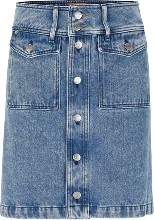 HUGO BOSS Womens Mini A Line Skirt in Navy - Size 26W/32L