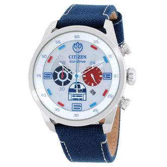 Citizen R2-D2 Star Wars Chronograph Silver Dial Mens Watch CA4219-03W