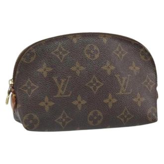 Louis Vuitton Pre-owned Cosmetic Pouch - Dames - Vintage Tassen - Bruin - ONE Size - Leer - Vintage