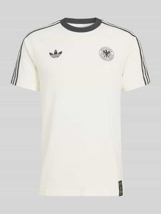 adidas Originals Regular Fit T-Shirt aus Baumwoll-Mix mit DFB-Applikation in Offwhite, Gr&ouml;&szlig;e XXL
