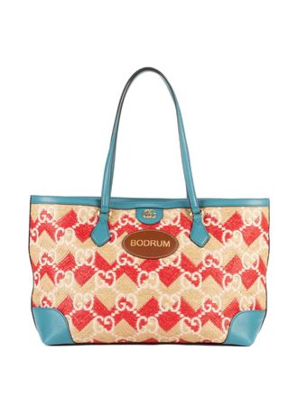 Gucci GG-pattern tote bag - Blue