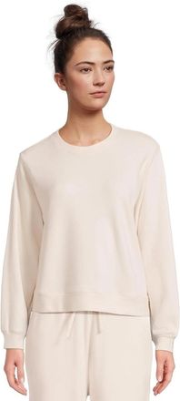 Barefoot Dreams Womens Barefoot Dreams Malibu Sweatshirt Sand Dune Long Sleeve Cozy RED1283