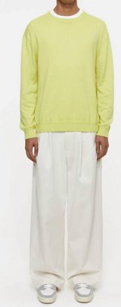 Closed Mens Jumper Top In Primary Yellow