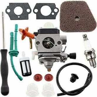 OEM Kit De Carburador Para Motosierras Stihl Fs87 Fs90 Fs100 Fs110 Fs130 Hl95 Hl100 Ht100 Ht101 Km90 Km100 Km110 Sp90. Incluye Filtro De Aire Y Manguera D