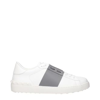 Valentino Garavani Sneakers Uomo In Pelle Bianca E Grigia