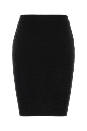 Balmain Ff0lc290kj14 0pa Noir Gonne Skirt