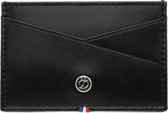 S.T. Dupont Line D leather cardholder - unisex - Leather - One Size - Black