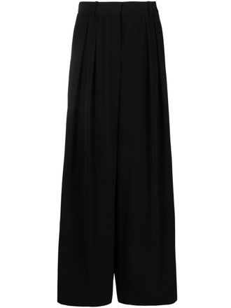 Balmain High waist palazzo broek - Zwart