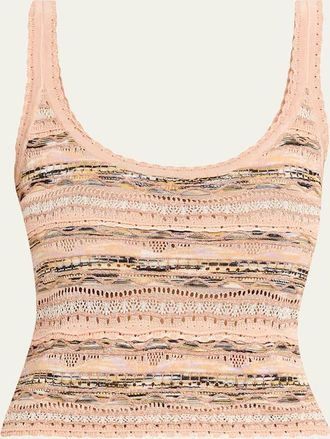 Ulla Johnson Clotilde Wavy Knit Tank Top