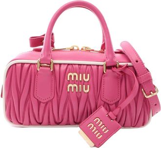 Miu Miu Pre-owned Miu Miu Matelasse Arcadie Satchel Ladies 2XMTRHC97VBCD3ZU