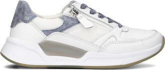Gabor Schoenen, Dames, Wit, 37 EU, Leer, Chunky Sole Low-Top Sneakers
