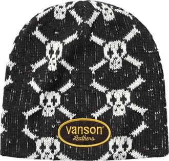 SUPREME FW26 x Vanson Leathers Skull Beanie Black SUP-FW26-2018-BLK