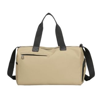 Generic Compatible For Outdoor Leisure Fitness Bag Wet And Dry Separation Travel Large Capacity Personalized Short Trip Casual Luggage(Khaki)