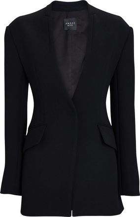 A.W.A.K.E. Collarless Tailored Blazer Size M