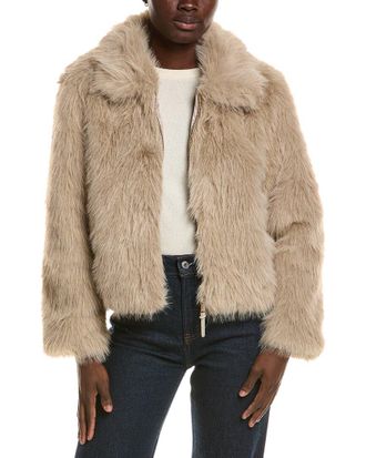 Noize Juliet Short Vegan Fur Coat