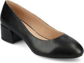 Journee Collection Saarii Block Heel Pump in Black at Nordstrom Rack, Size 6.5