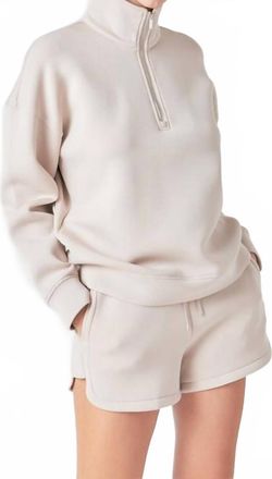 Grey Lab Scuba Shorts In Taupe