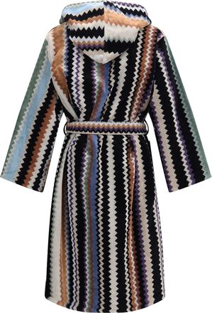 Missoni Unisex Bathrobe Beige Multicolor Cotton Extras