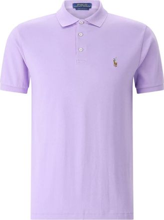 Polo Ralph Lauren Custom Slim-Fit Polo Shirt - Heren - Polos - Paars - 2XL - Katoen - Tops