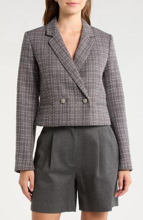 Rag & Bone Elvy Crop Tweed Blazer in Dusty Mauve at Nordstrom Rack, Size 12