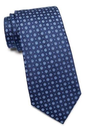 Ted Baker Florette Silk Blend Tie in Navy at Nordstrom Rack