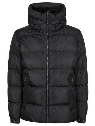 Herno Quilted Down Jacket with High Collar and Hood