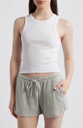 Rip Curl Classic Stretch Cotton Rib Tank in Optical White at Nordstrom, Size Xx-Small