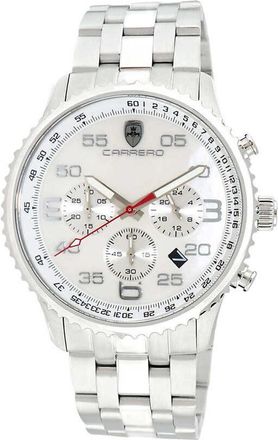 Torino Carrero Aureum-Mb Chronograph Tachymeter White Dial Mens Watch C1S7022-WT
