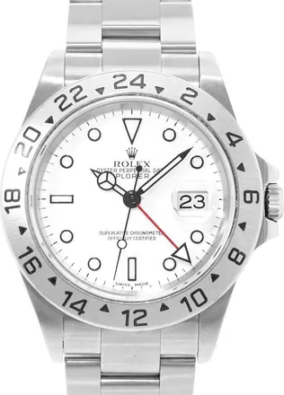 Rolex Pre-owned Rolex Explorer II Automatic White Dial Mens Watch 16570 WSO