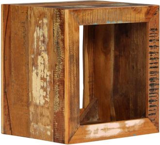 vidaXL Vidaxl - Taburete De Madera Maciza Reciclada 40x30x40 Cm