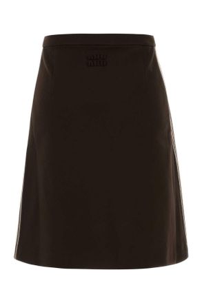 Miu Miu Cacao Gonne Skirt