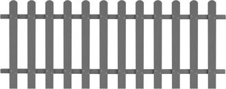 vidaXL Valla De Estacas De Jard&iacute;n De Wpc 200x80 Cm Vidaxl