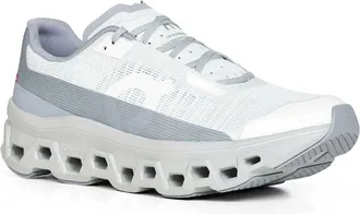 On Mens Iceberg And Tin Cloudmonster Void Sneakers Grey Recycled Polyester Trainers