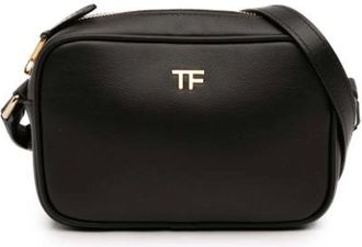 Tom Ford Pre-owned Cross Body Bags, female, Black, Size: ONE SIZE Pre-owned Leather Crossbody Bag