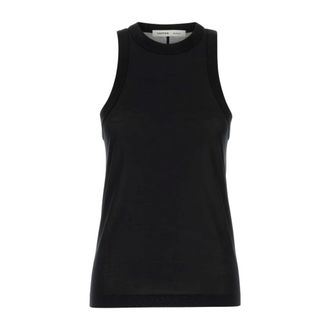 Carven Sleeveless Tops, female, Black, Size: XS Jt225 T-Shirt